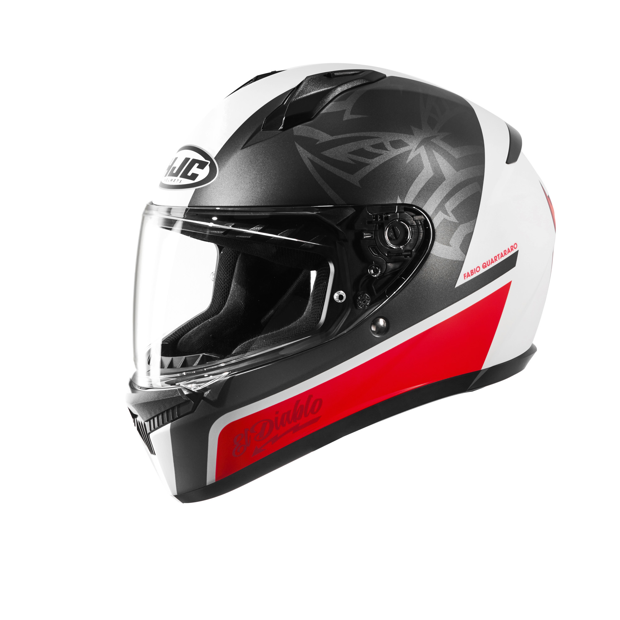 HJC C10 Fabio Quartararo 20 - White/Red